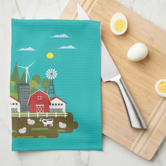 Farmhouse Kitchen Towel Theedoek (Quarter Fold)