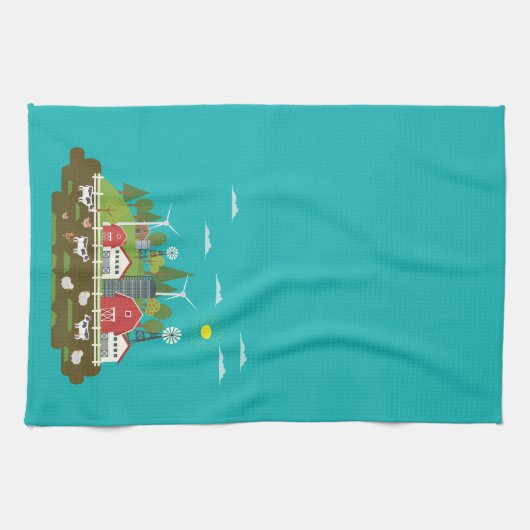 Farmhouse Kitchen Towel Theedoek (Horizontaal)