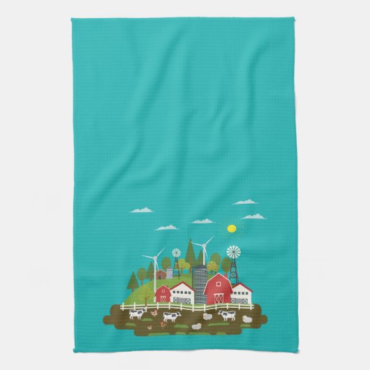 Farmhouse Kitchen Towel Theedoek (Verticaal)