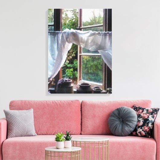 FARMHOUSE KITCHEN WINDOW CANVAS AFDRUK (Insitu (Woonkamer))