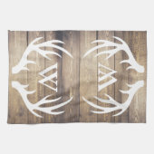 Farmhouse Light Barn Wood Plantages Antlers Monogr Theedoek (Horizontaal)