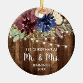 Farmhouse Lights Gepersonaliseerd voor 1 Kerstmis Keramisch Ornament (Voorkant)