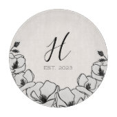 Farmhouse Magnolia Flower Custom Fixed Year Snijplank (Voorkant)