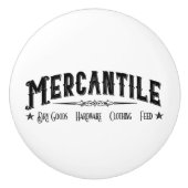 Farmhouse Mercantile  Sign Drawer Pull Keramische Knop (Voorkant)