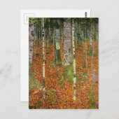 Farmhouse met Birch Trees Briefkaart (Voorkant / Achterkant)