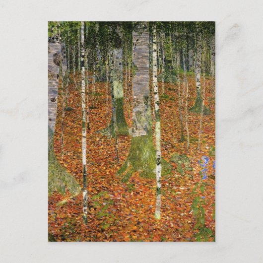 Farmhouse met Birch Trees Briefkaart (Voorkant)