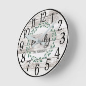 Farmhouse met familienaam aangepaste klok  (Hoek)