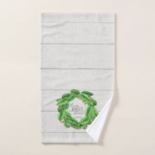 Farmhouse Modern Schip Magnolia Wreath Handdoek (Handdoek)