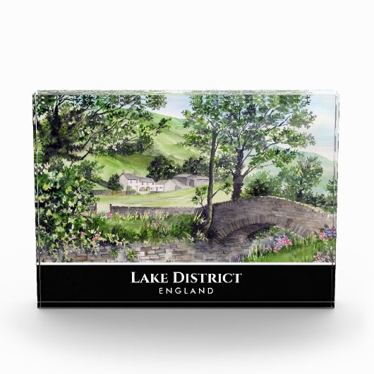 Farmhouse nabar Thirlmere Lake District England Fotoblokken (Voorkant)