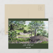 Farmhouse nabij Thirlmere, Lake District, Engeland Briefkaart (Voorkant / Achterkant)