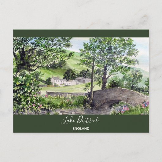 Farmhouse nabij Thirlmere, Lake District, Engeland Briefkaart (Voorkant)