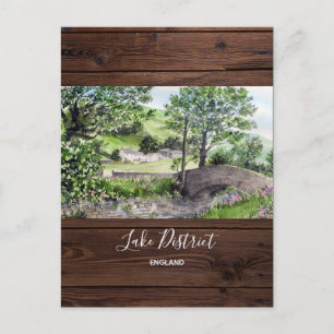 Farmhouse nabij Thirlmere, Lake District, Engeland Briefkaart