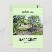 Farmhouse nabij Thirlmere, Lake District, Engeland Briefkaart (Voorkant / Achterkant)