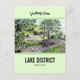 Farmhouse nabij Thirlmere, Lake District, Engeland Briefkaart