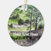 Farmhouse nabij Thirlmere, Lake District, Engeland Keramisch Ornament (Links)