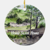 Farmhouse nabij Thirlmere, Lake District, Engeland Keramisch Ornament (Achterkant)