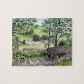 Farmhouse nabij Thirlmere, Lake District, Engeland Legpuzzel (Horizontaal)