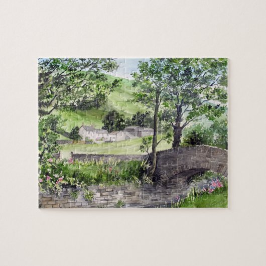 Farmhouse nabij Thirlmere, Lake District, Engeland Legpuzzel (Horizontaal)