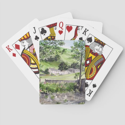 Farmhouse nabij Thirlmere, Lake District, Engeland Pokerkaarten (Achterkant)