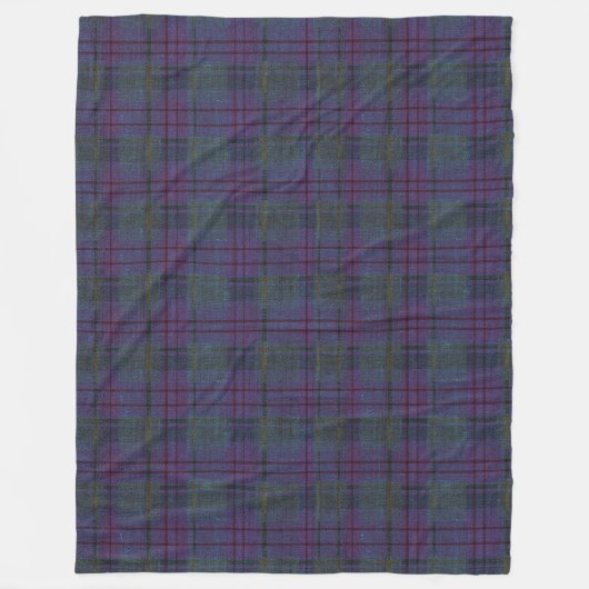 Farmhouse Navy Blue Tartan Fleece Deken (Voorkant)