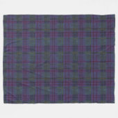 Farmhouse Navy Blue Tartan Fleece Deken (Voorkant (Horizontaal))