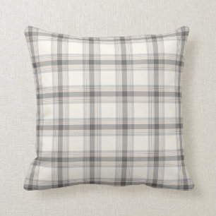 Farmhouse Neutral Pset Pillow in Grey, Tan, Ivory Kussen