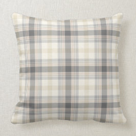 Farmhouse Neutral Pset Pillow in Grey, Tan, Ivory Kussen