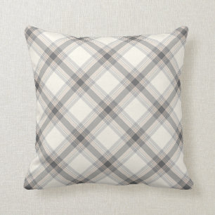 Farmhouse Neutral Pset Pillow in Grey, Tan, Ivory Kussen
