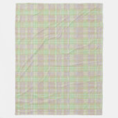 Farmhouse Neutral Sage Plaid Fleece Deken (Voorkant)