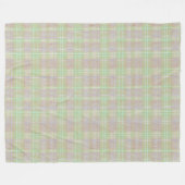 Farmhouse Neutral Sage Plaid Fleece Deken (Voorkant (Horizontaal))