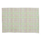 Farmhouse Neutral Sage Plaid Kussensloop (Voorkant-Links)