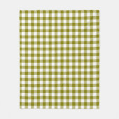 Farmhouse Olive-Green and White Buffalo Plaid Fleece Deken (Voorkant)