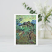 Farmhouse Olive Trees Van Gogh Fine Art Briefkaart (Staand voorkant)