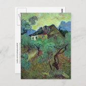 Farmhouse Olive Trees Van Gogh Fine Art Briefkaart (Voorkant / Achterkant)