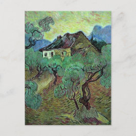 Farmhouse Olive Trees Van Gogh Fine Art Briefkaart