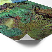 Farmhouse Olive Trees Van Gogh Fine Art Poster (Hoek)