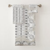 Farmhouse Patchwork gemengd Tile Pattern Distress Bad Handdoek (Insitu)