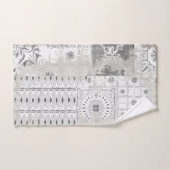 Farmhouse Patchwork gemengd Tile Pattern Distress Bad Handdoek (Handdoek)