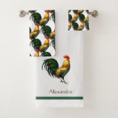 Farmhouse persoonlijke kleurrijke router bad handdoek (Insitu)