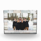 Farmhouse Persoonlijke naam Foto Acrylblok (Voorkant)