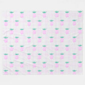 Farmhouse Pineapples Fleece Deken (Voorkant (Horizontaal))
