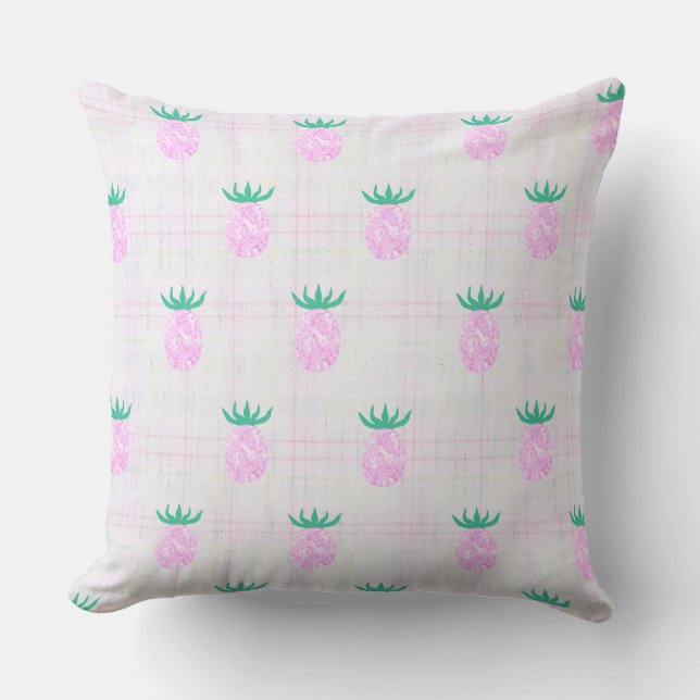 Farmhouse Pineapples Kussen (Voorkant)
