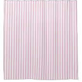 Farmhouse Pink  Ticking Stripe Douchegordijn (Voorkant)