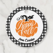 Farmhouse Pumpkin Patch Bedankjes Labels (Voorkant)