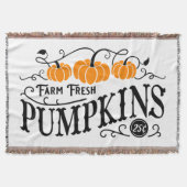 Farmhouse Pumpkin Patch Deken (Voorkant)