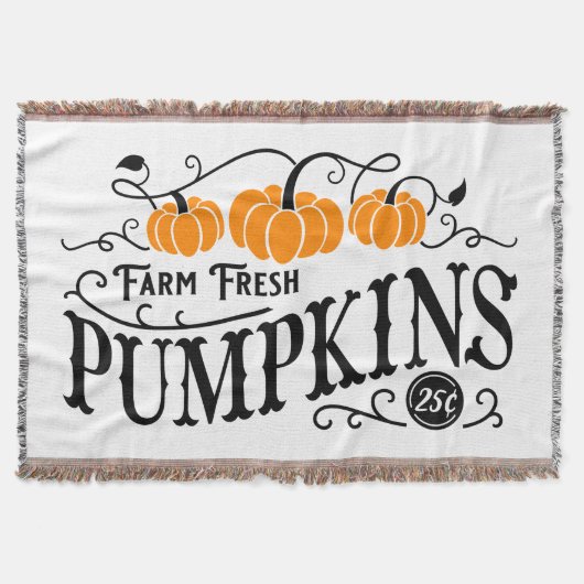 Farmhouse Pumpkin Patch Deken (Voorkant)