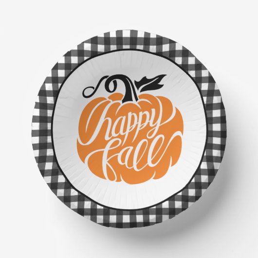 Farmhouse Pumpkin Patch Papieren Kommen (Voorkant)