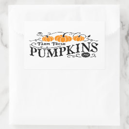 Farmhouse Pumpkin Patch Rechthoekige Sticker