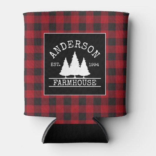 Farmhouse Red Buffalo Blikjeskoeler (Voorkant)