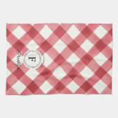Farmhouse Red Buffalo check Persoonlijke familie Theedoek (Horizontaal)